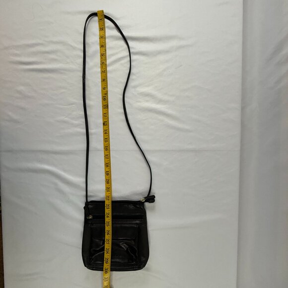 Stone Mountain Leather Handbag Crossbody Bag Dark Brown - Picture 3 of 6